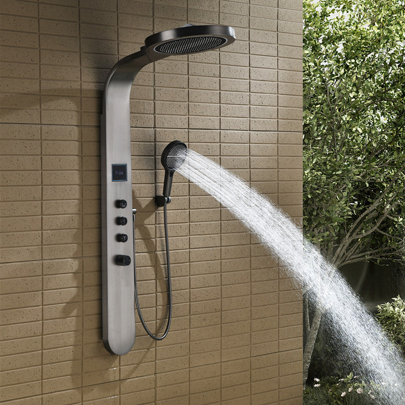 Hydro Massage Rainfall Digital Shower Set - Close-up