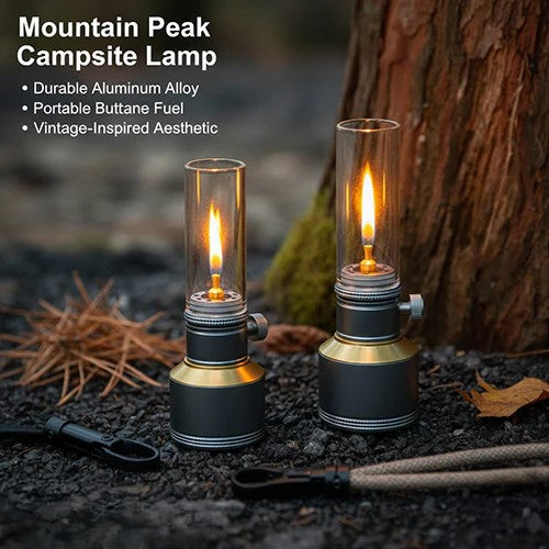 Unique gift idea for campers the Mountain Peak Campsite Lamp
