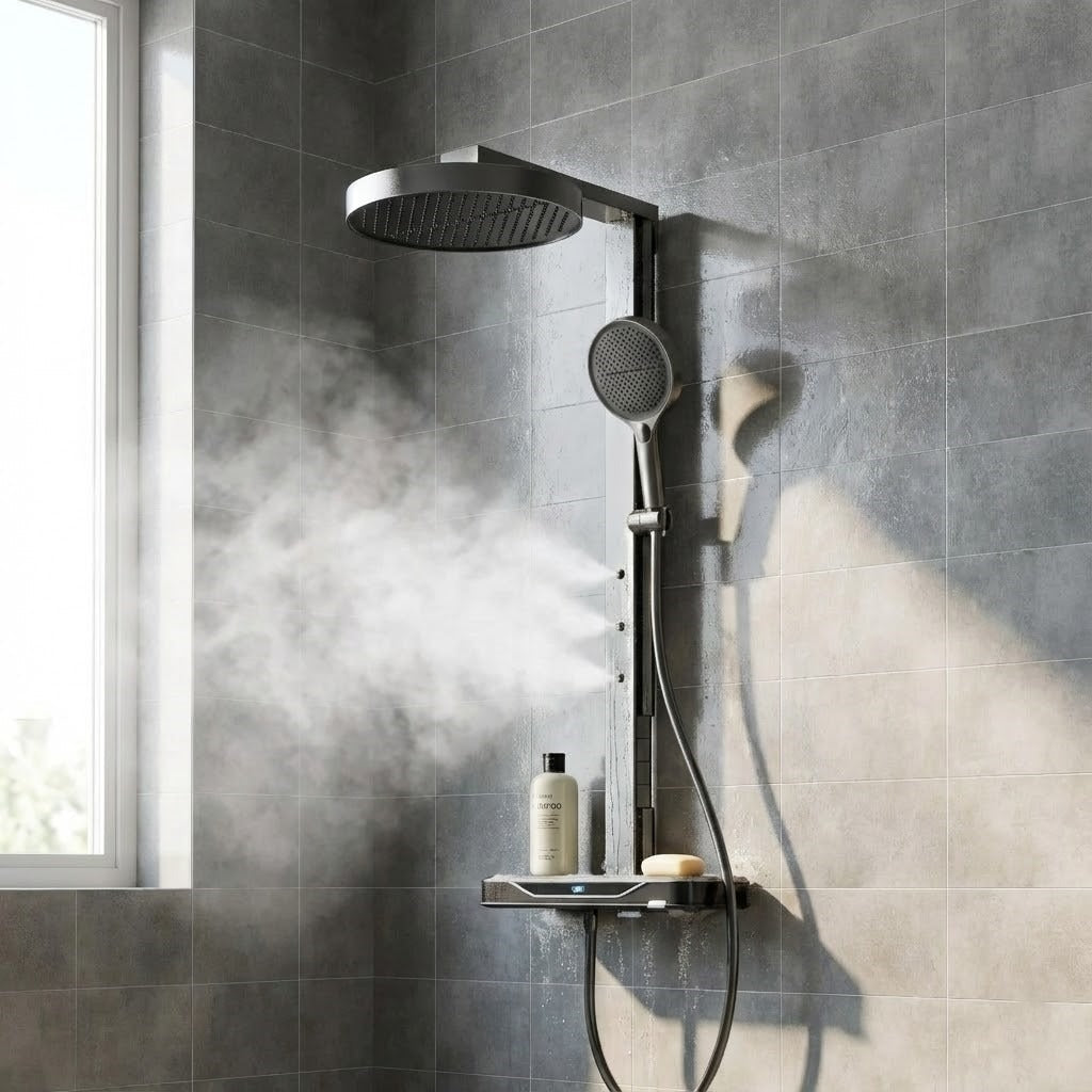 Rainfall shower head providing a relaxing spa-like experience