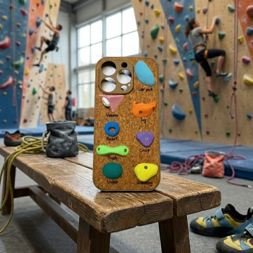 Creative gift idea for climbers the rock climbing grip phone case