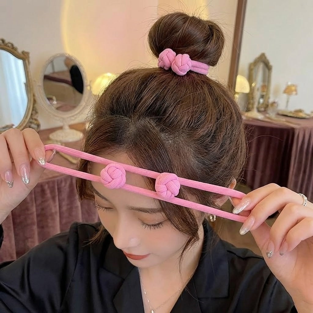 Creating a stylish knot hair tie with the easy-to-use maker tool