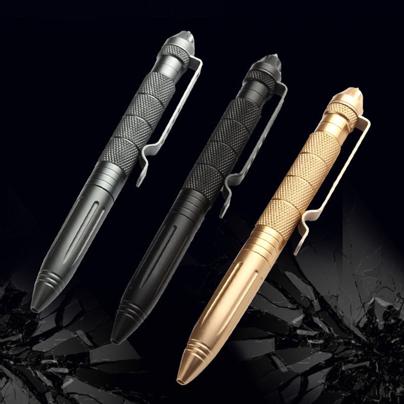 Meteor Tactical Defense Survival Pen held in hand