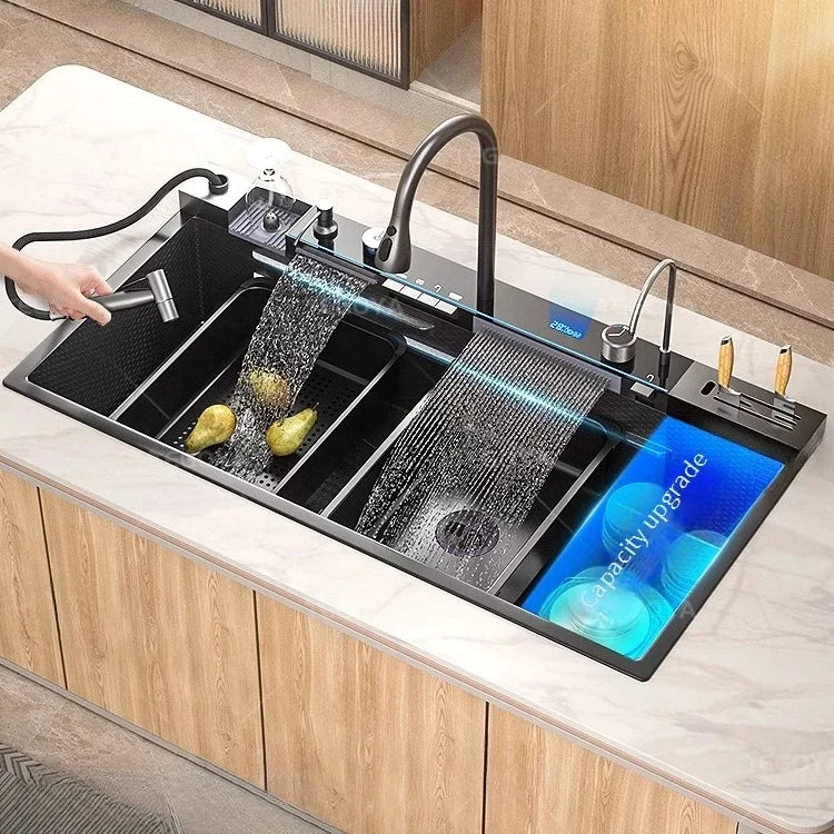 Close-up of the Aqua Magic Sink's features