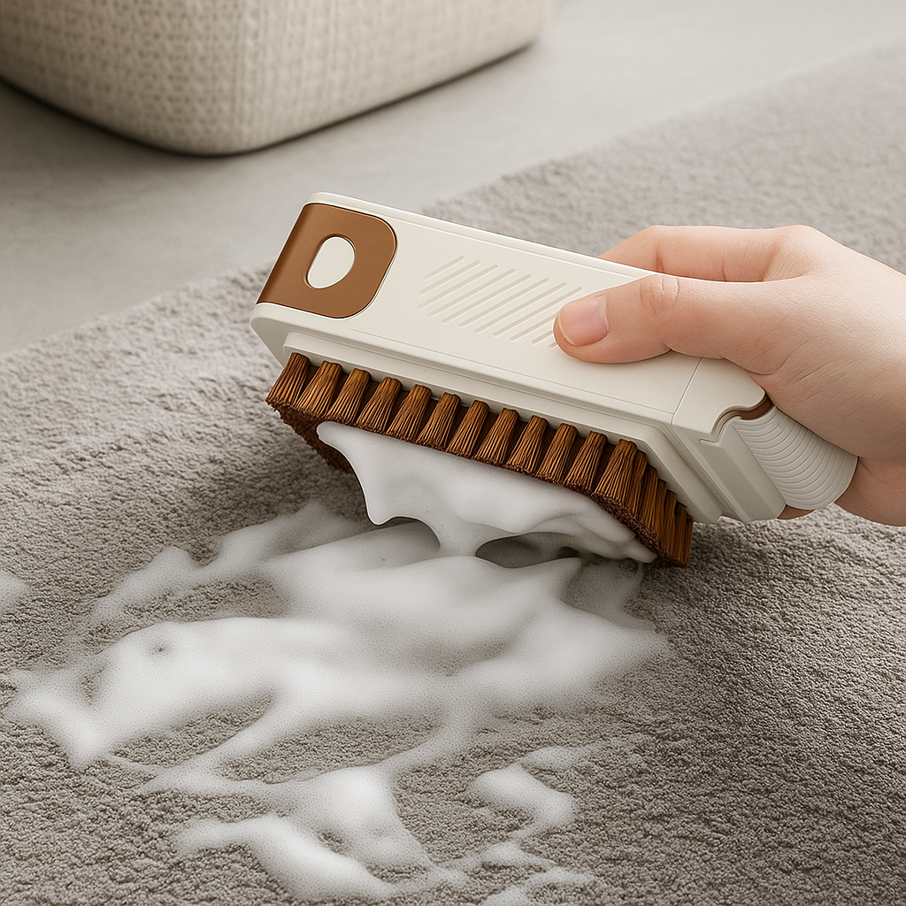Dual-Action Cleaning Brush Roller Soap Holder as a unique travel gift