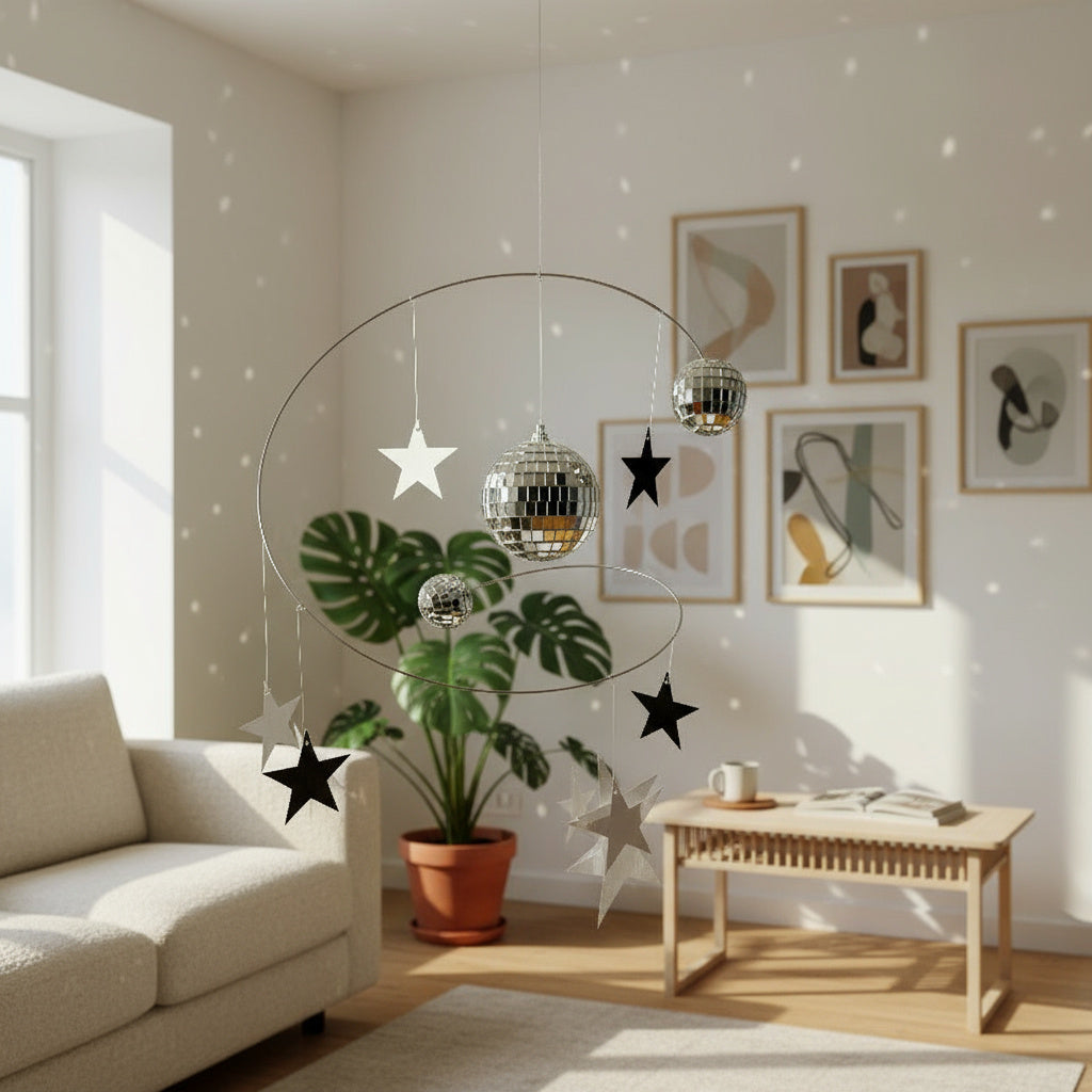 Unique Hanging Planet Stars Wind Chime gift idea for home decor