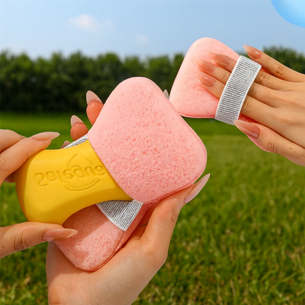 Eco-Friendly Bath Soap Mesh creating a rich lather in someone's hand
