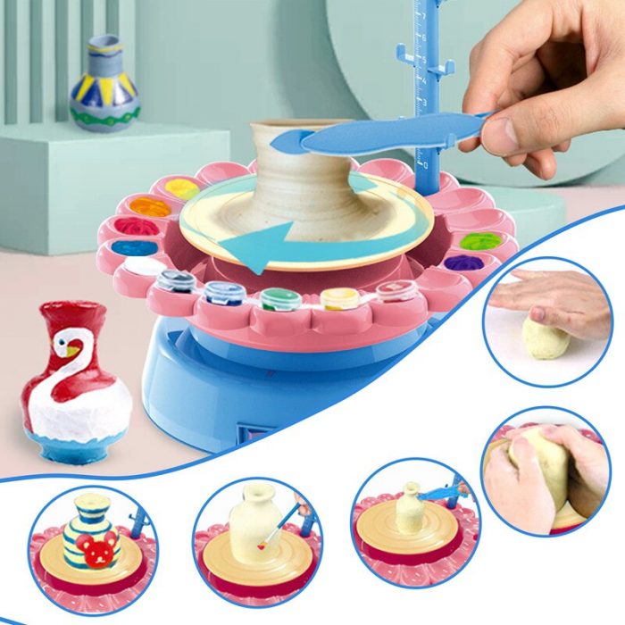 Kids Mini Electric Pottery Machine for artistic development