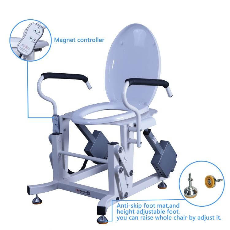 Dimensions and specifications of the electric automatic toilet seat lift
