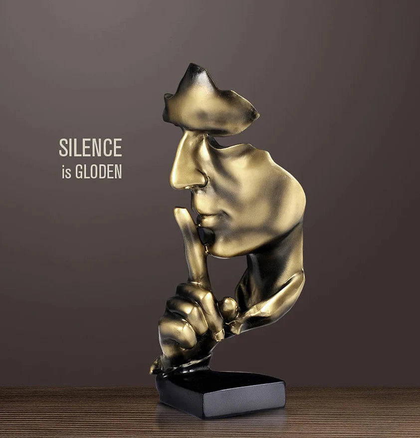Unique gift idea - the Silent Thinker abstract art piece