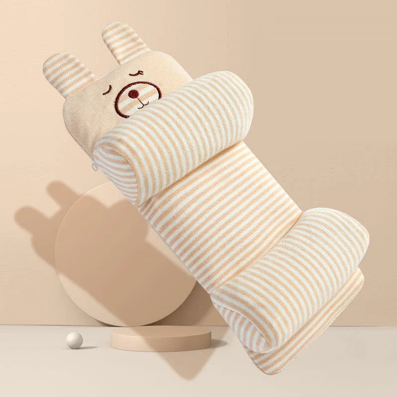 The baby sleep support pillow shown in a cozy home setting