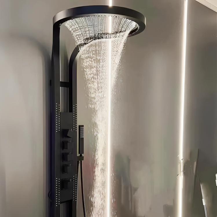 Full dimensions and specifications of the Nordic Rain shower