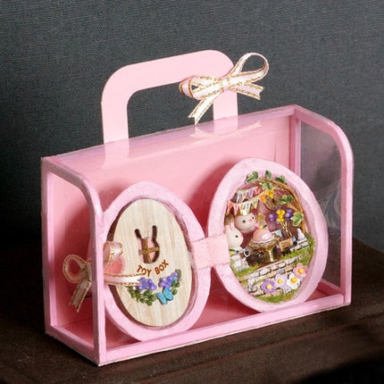 A tiny dollhouse tucked inside a real walnut shell, a unique gift idea