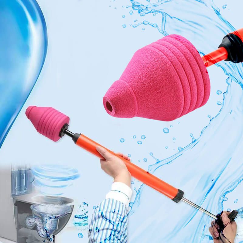 High-Pressure Quick Cleaner Toilet Unblocker Plunger - in use