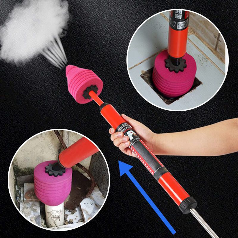 Easy-to-use design of the toilet unblocker tool showing the handle