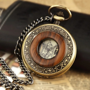 Historical European Rhythm Timber Pocket Timepiece