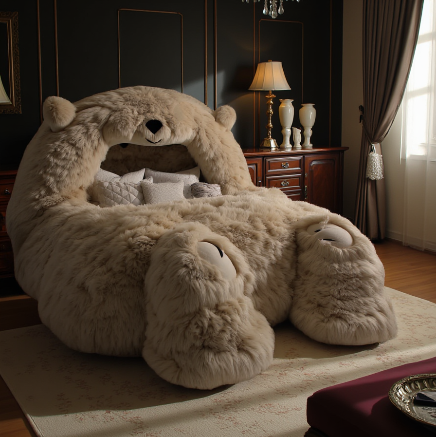Gigantic Teddy Bear Slumber Bed as a unique gift idea for a cozy bedroom