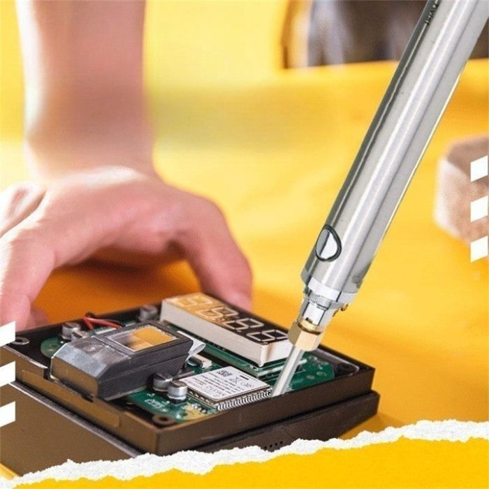 Cordless USB Precision Soldering Iron Tool being used for delicateYou can find a lot of gift ideas mavigadget.com/collections/daily-discovery
</p></div>