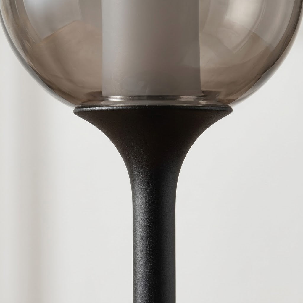 Lifestyle shot of the Oval Glow lamp adding warmth to a living room