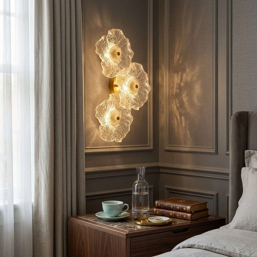 A pair of Fiorella sconces as a unique gift idea for a stylish home
