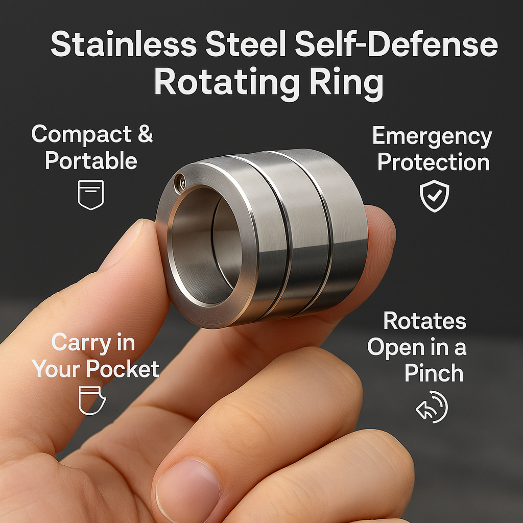 Compact and portable design of the foldable safety ring