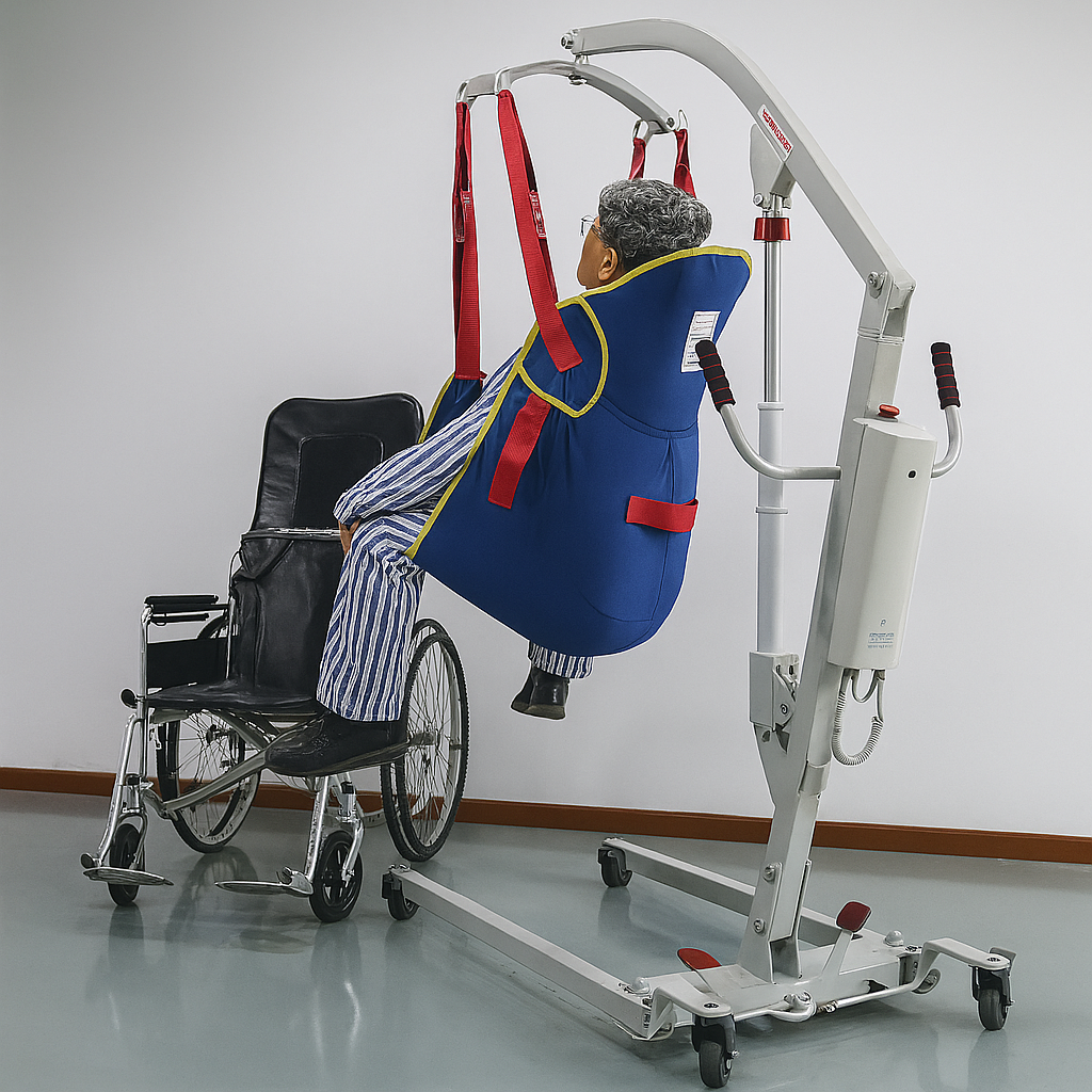 Electric Patient Mobility Lift in use
