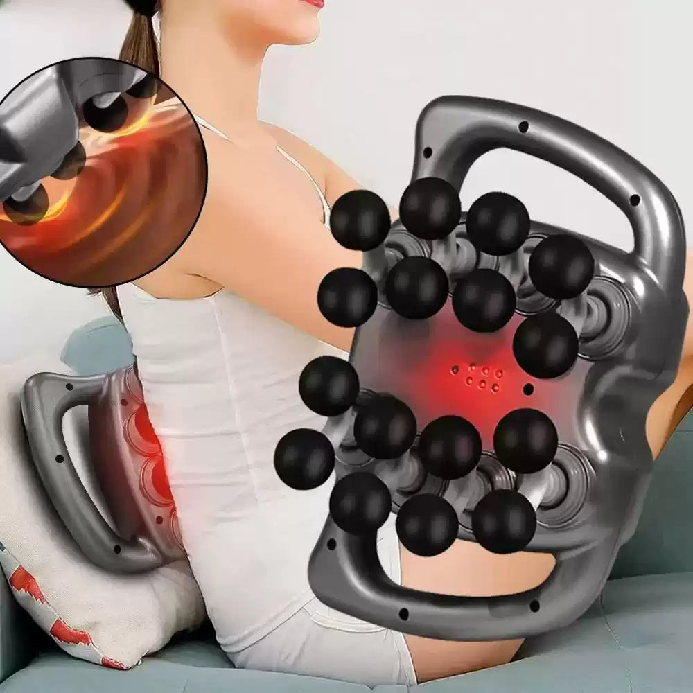 Close-up of the 16 heads on the deep tissue massager.