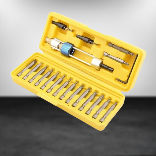 Handy Mate Quick-Change Screwdriver Tool Kit for seamless bit switching