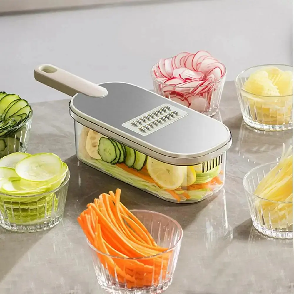 Assortment of modern kitchen gadgets and smart home products