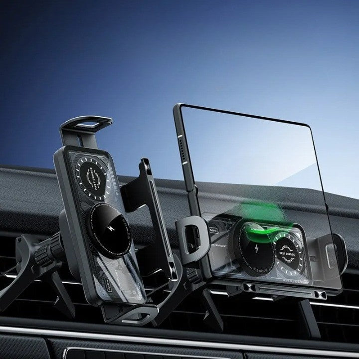 Side view of the sleek car charger design