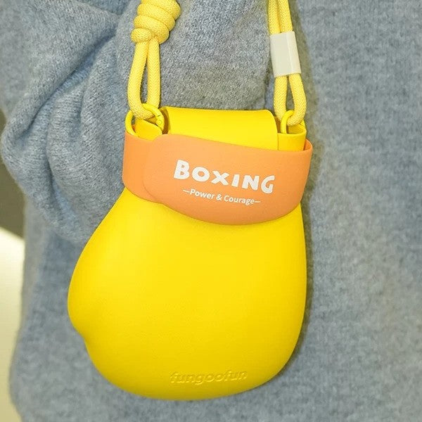 A fun and quirky gift idea for a friend, the boxing glove bag