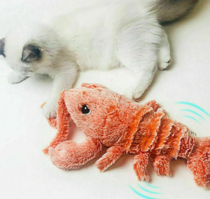 Cat Floppy Interactive Lobster Plush Toy