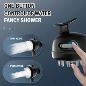 Adjustable High-Pressure Massage Shower Head spraying water