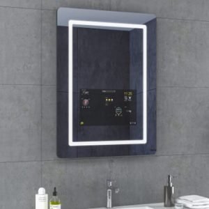 Modern Smart Anti-Mist LED Wall Bathroom Mirror with illuminated edge