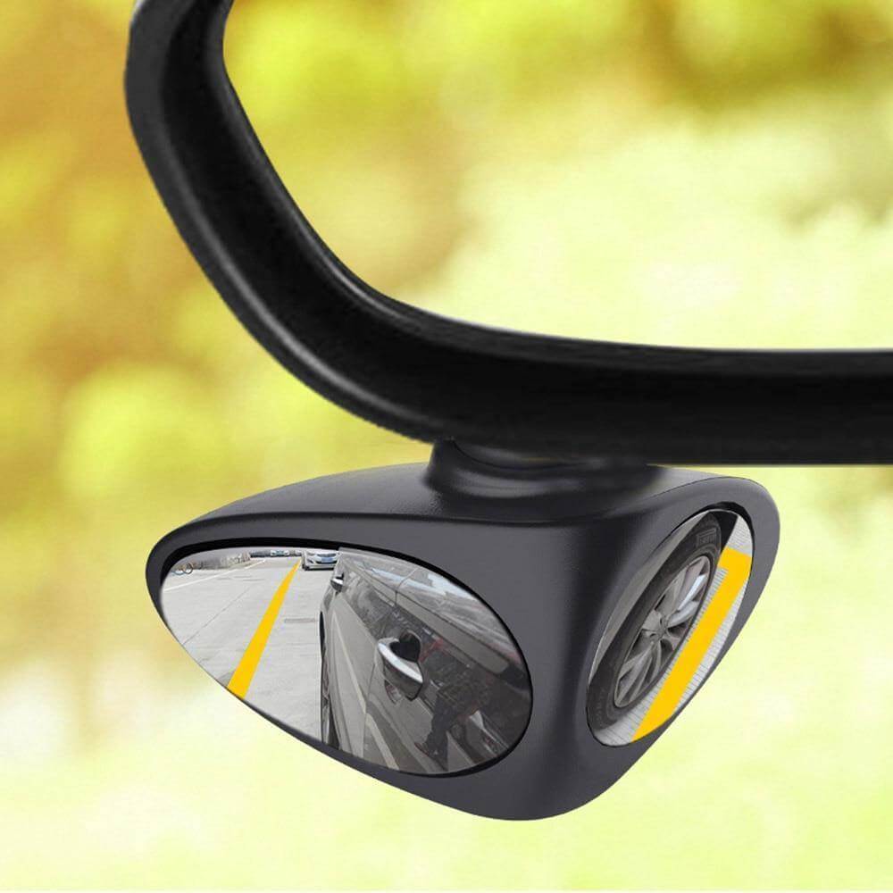 Unique 360 Degree Rotatable Car Blind Spot Mirror gift idea on a car