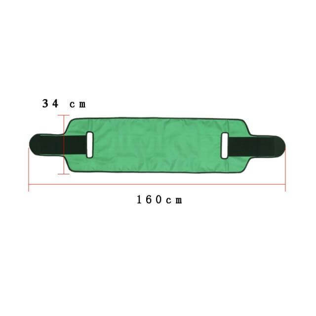 Elderly person being comfortably repositioned in bed with the care belt