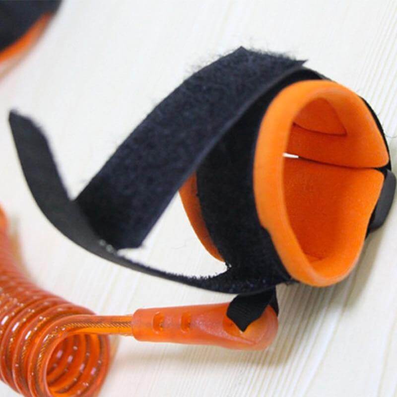 The Kids Anti-Lost Wrist Rope available in both blue and orange