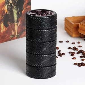 Novelty mini car tire shaped thermos for travel