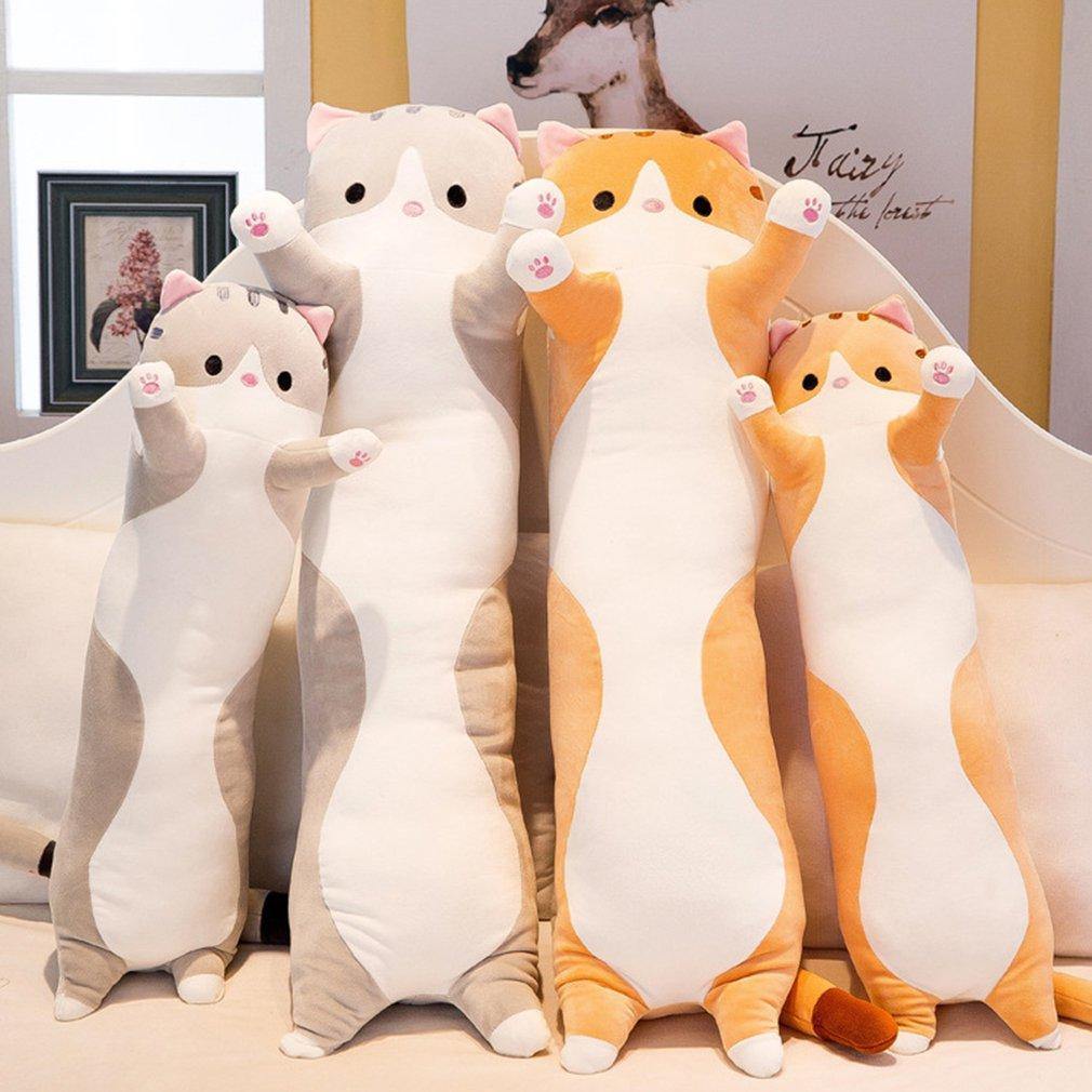 Different colors of the cute cat plush pillow lifestyle gift