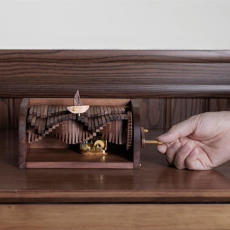 Wooden Puzzle Music Box