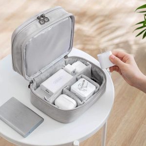 Twin Layer Portable Digitized Travel Pouch