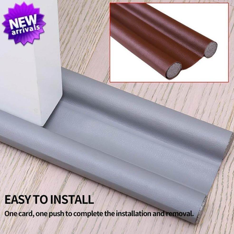 Detailed view of the EVA material on the under door sound proof strip