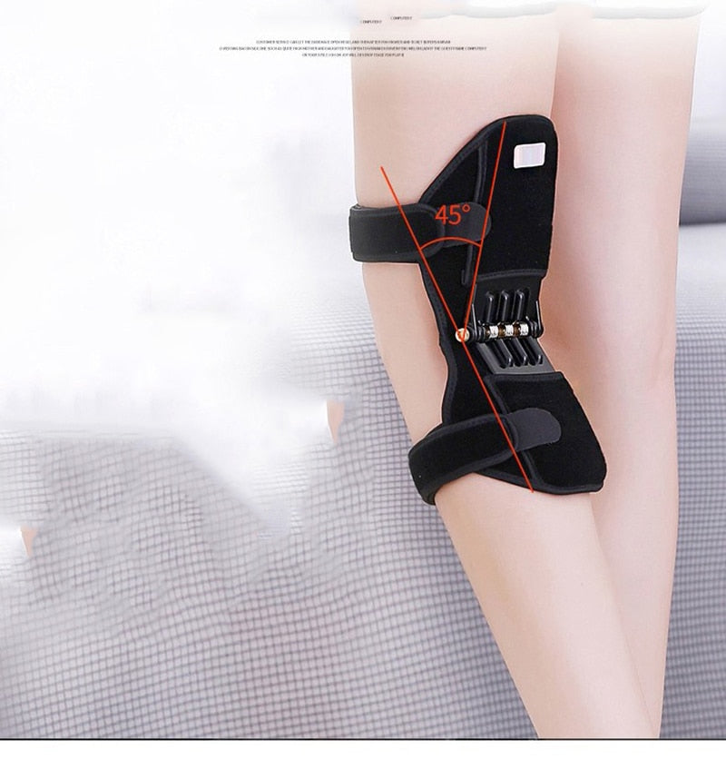 A pair of Joint Support Powerful Rebound Sports Knee Pads ready for use