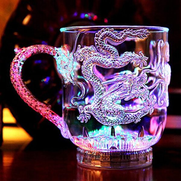 Unique Liquid Triggered LED Sparkling Bash Cup