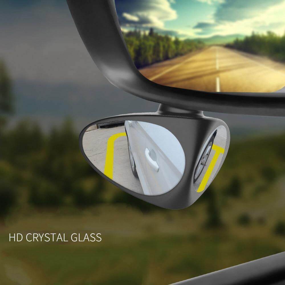 Creative gadget gift for drivers showing the mirror's full rotation