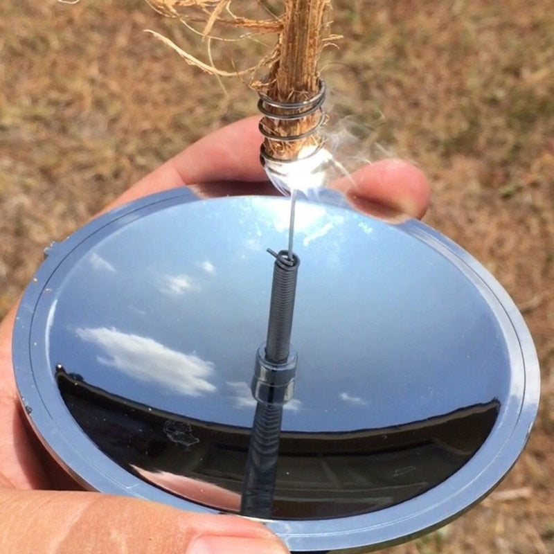 Close-up of the portable Solar Fire Starter Lighter Tool