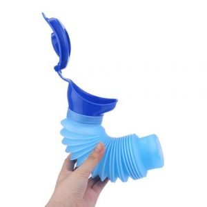 Compact 750ml portable travel toilet for emergencies