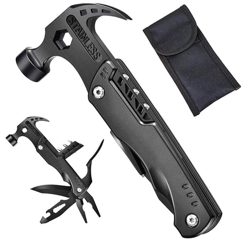 The 14in1 Portable Stainless Steel Outdoor Tool ready for action