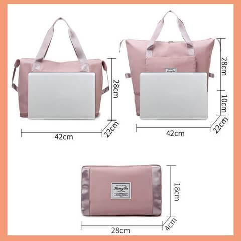 Colorful options for the unique foldable travel bag present