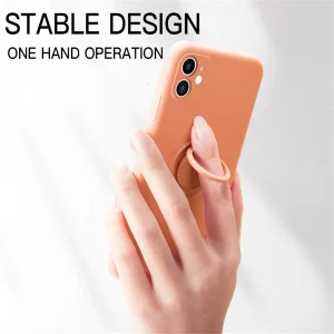 Soft Silicone Hand Strap Ring iPhone Protector