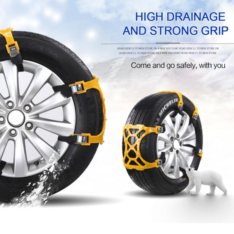 Diagram illustrating the universal fit for various tire sizes